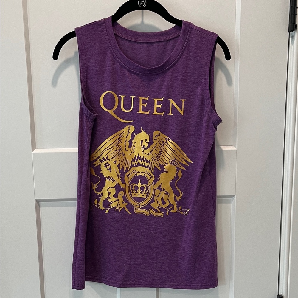 Purple and Gold Queen Muscle Tee